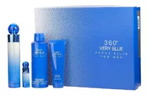 Set 360 Very Blue Perry Ellis Caballero 4 Pz - Original