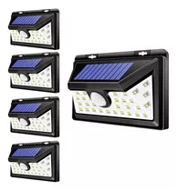 Pack X5 Focos Solares Led Foco Sensor Movimiento Focos Solar