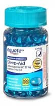 Sleep Aid 50 Mg Sueño Maximo Y Rapido 100 Capsulas Descanso