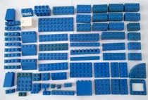 Lego Original 70 Peças Azul - Blocos De Montar Lego