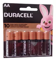 Pilas Alcalinas Duracell Aa Pack 6 Unidades