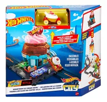 Pista Sorveteria Na Cidade Hot Wheels City - Mattel Htn77