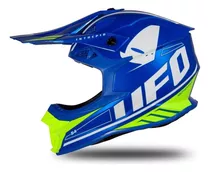 Casco Moto Ufo Cross Enduro Intrepid Fluor Solomototeam