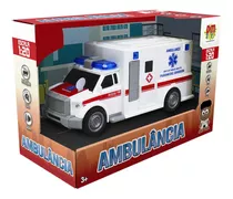 Carro Fricção Ambulância 6164 Dm Toys