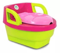 Pelela Infantil Inodoro 3 En 1 Adaptador Escalon Dory Nena Color Rosa