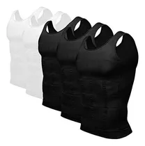 5 Piece Faja De Man Reductora Modeladora Camiseta [u]