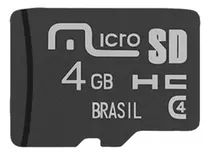 Cartão Micro Sdhc 4gb Cl 4 Multilaser