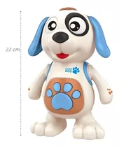 Robô Dancig Dog Com Luz E Som Dmt5974 - Dm Toys Cor Branco