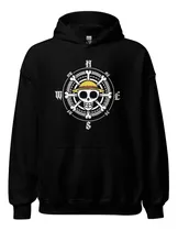 Sudadera Anime One Piecee. Brujula Pirata Luffy Sombrero Paj