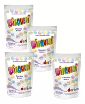 Disqueti Chocolate Branco  Kit 4x100g =   400g Dori Confeito