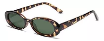 Vanlinker 90s Polarized Small Trendy Skinny Retro Oval Gafas