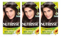 Pack Tinte Para Cabello Nutrisse Kit X 3 Unidades