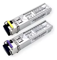 Mini Gbic Sfp 1000base-zx Bidi 160km Lc Sm Miljet Kit Par