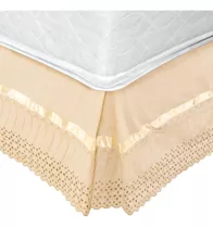 Faldón 144 Hilos Broderie Amanda King Beige