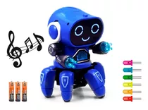 Robot Cangrejo Bailarín Musica Juguete Interactivo Luces Led