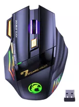 Mouse Gamer Sem Fio Recarregável Imice Double Click Back Rgb