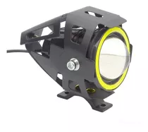 Neblinero Led Con Aro Y Ojo De Angel U7, Para Moto