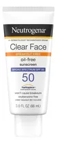 Neutrogena Clear Face Bloqueador Solar Fps 50