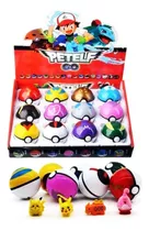 Pokebola Caixa Com 12 Pokémon Bonecos Sortidos Pokeball