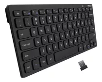 Mini Teclado Inalámbrico Ergonómico Y Cómodo (negro)