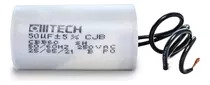 Capacitor Partida 50uf/250v/2 Fios Motor Portão Eletrônico