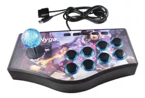 Panel Joystick Arcade Fichines Android Pc Smarttv Ps2 Ps3 Color Negro