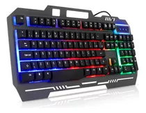 Teclado Gamer Semi Mecânico Metal Usb Luminoso Antigosting