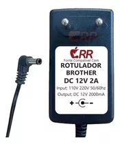 Fonte Dc 12v 2a Para Rotulador Brother P-touch Pt-e300