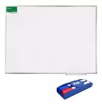 Quadro Branco Standart 70x50cm Moldura Aluminio Ref. 5602