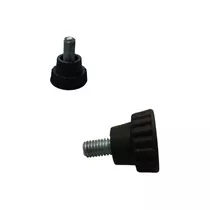 Manipulo Knob Botão Recartilhado Macho  M5 X 10mm C/ 50 Pçs