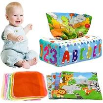 Juguetes Montessori Bebés, Caja De Pañuelos Mágicos,...