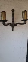Antigua Lámpara De Pared Bronce Estilo Velas  Electrica 