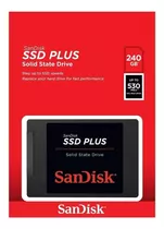 Ssd Sandisk Plus 240gb Sata3 Leitura 530mb/s