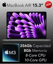 Apple Macbook Air 15.3  M3 256gb 256gb 8gb Nuevas En Córdoba