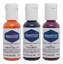 Colorantes En Gel Americolor 21 Gramos Originales 3 Unidades