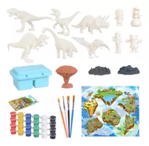 S Diy Pintado Dinossauro 3d Jogo De Pintura Graffiti 44 Pcs