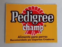 Calco Pedigree Champ Comida Perros Adhesivo Exterior 14x11cm