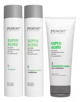 Kit Super Ácido Shampoo Acondicionador Y Tratamiento Primont