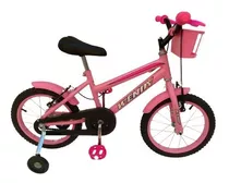 Bicicleta Infantil Aro 16 Menina Adesivos Diversos + Brindes