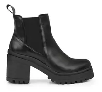 Bota Mujer Cuero Botineta Chelsea Taco Borcego Briganti Moda