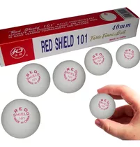 Caja De 6 Pelotas Ping Pong 1/2 40mm Red Shield Sport 