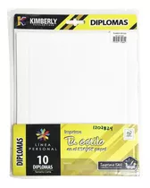 Diplomas Tamaño Carta 10 Unidades Kimberly