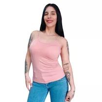 Musculosa Bretel Fino Mujer S-m-l Modal Con Lycra Full