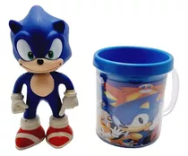 Boneco Sonic 16cm Sega Coleção C Caneca Personalizada 350ml 