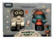 Robot Magnetic X 2 Intercambiables Combinables Mod 3 Ditoys Personaje Robots 3