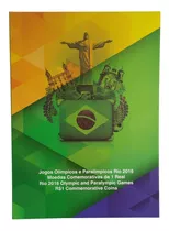 Álbum Papel Cartão Para Moedas 1 Real Olimpíadas Rio 2016