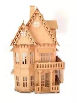 Casa Casinha De Boneca Mdf Polly - 46 Moveis - Frete Barato