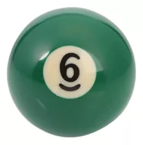 Bola De Billar Numero 6 Verde (repuesto) - Dm