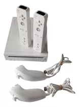 Wii 2 Mandos Originales + Disco Duro + Adaptador Hdmi