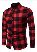 Camisa A Cuadro Para Hombre